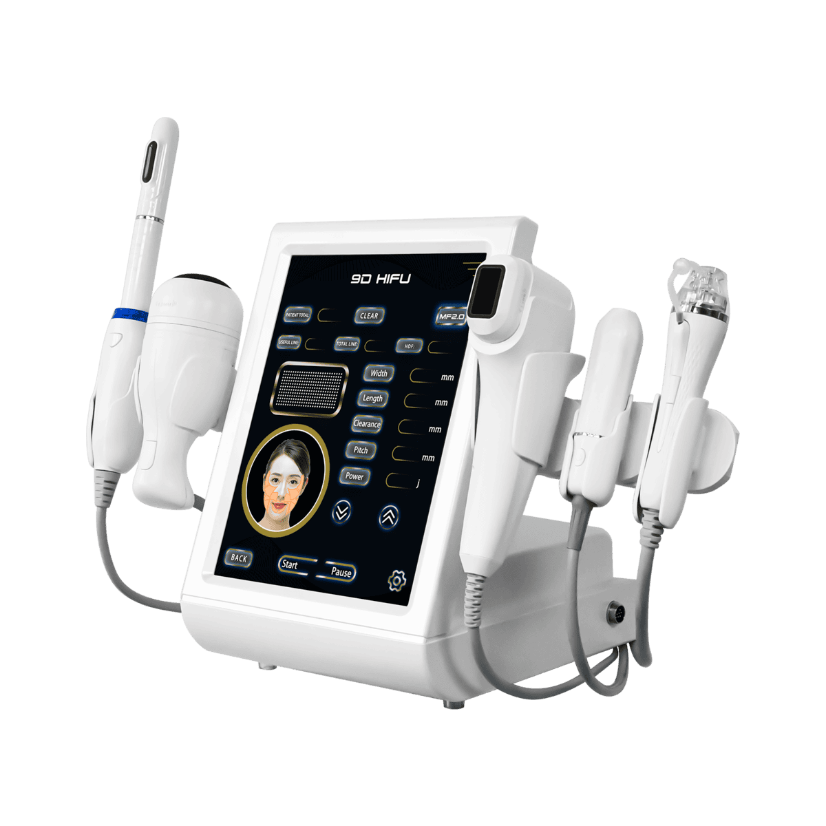 9D/7D Focused HIFU Machine 5 In 1 hifu therapy high intensity focused ultrasound hifu prostate hifu therapy for face vaginal Hifu,Vmax hifu,RF,Llpo Hifu hifu vaginal tightening