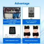 cryo ems slimming coolsculpting slimming body shaping machine