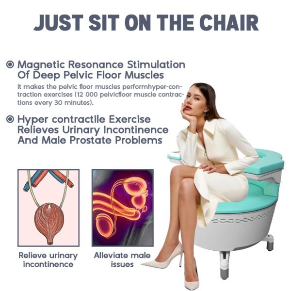 E0435 Women's Postpartum Repair New Ems Chair Pelvic Floor Chair Ems Pelvic Floor Muscle Stimulator - Image 4