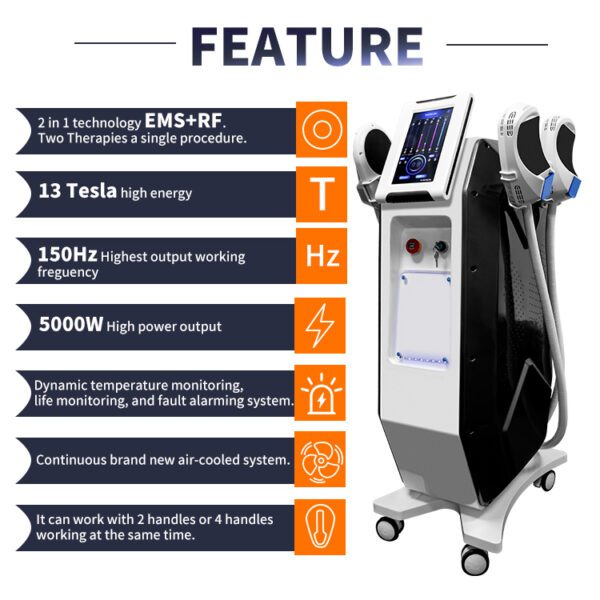 A0240 5 in 1 Emslim EMS Muscle Stimulation Teslasculpt Muscle Building - Image 5