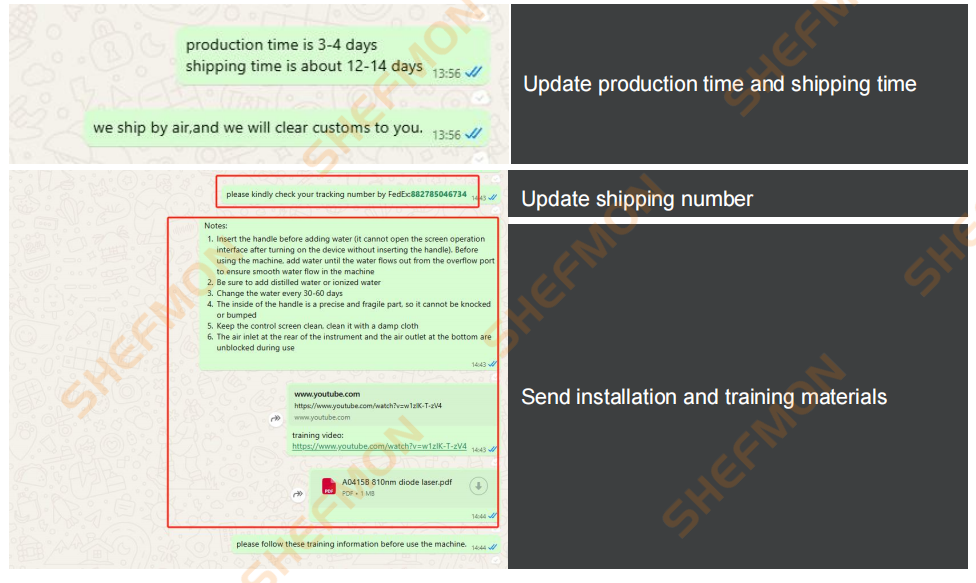 Shefmon's After-Sales Service System