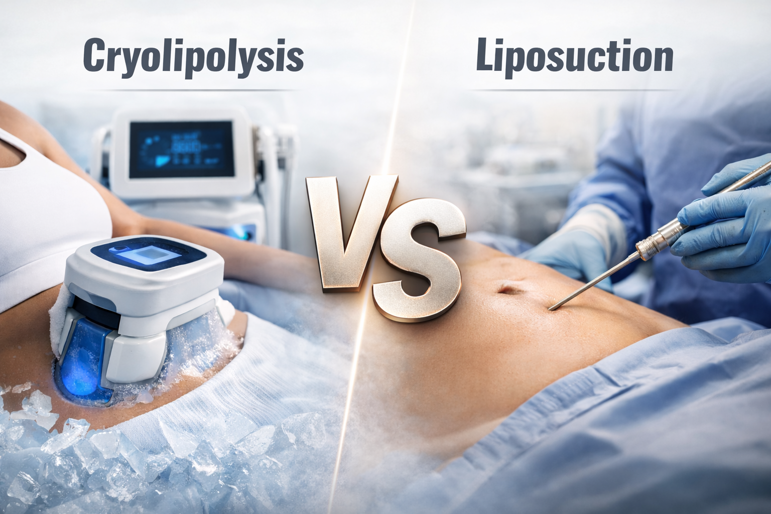 Cryolipolysis vs Liposuction