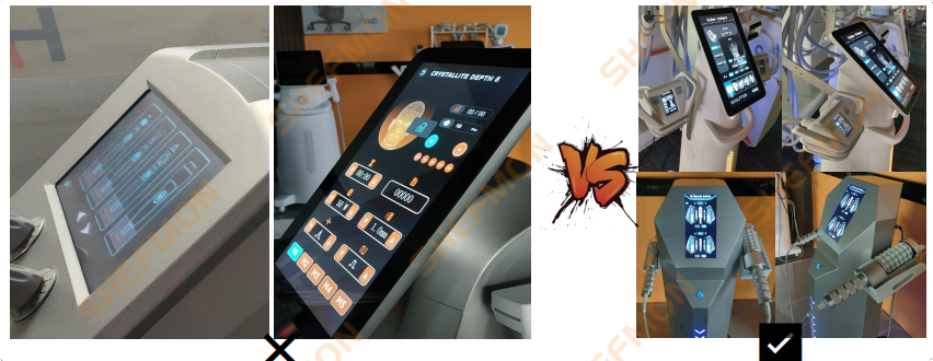 Beauty Equipment Display Screen - shefmon