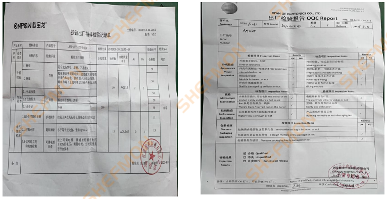 Rapport de test d'équipement de beauté - shefmon