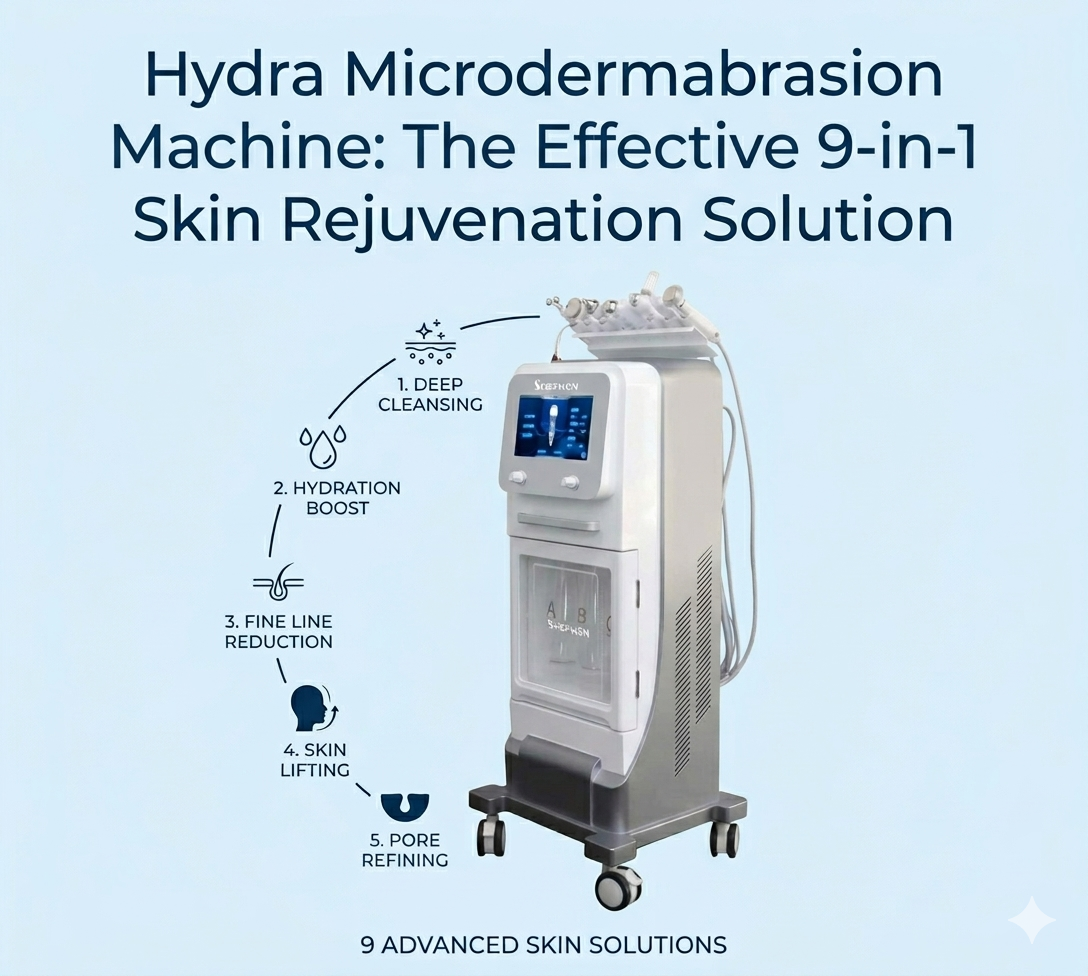 Hydra Microdermabrasion Machine The Effective 9-in-1 Skin Rejuvenation Solution - shefmon