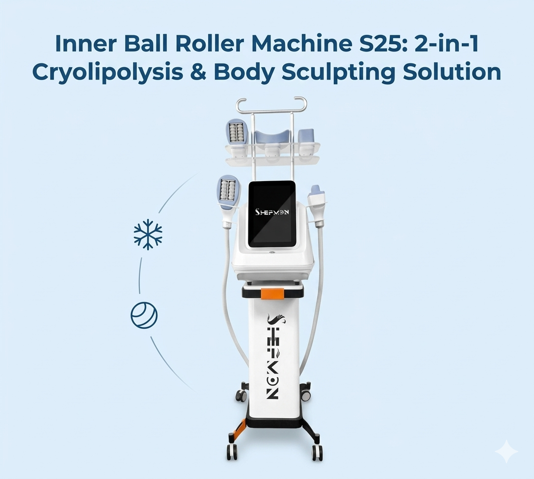 Inner Ball Roller Machine S25 2-in-1 Cryolipolysis & Body Sculpting Solution for Fast Fat Reduction and Skin Tightening - shefmon