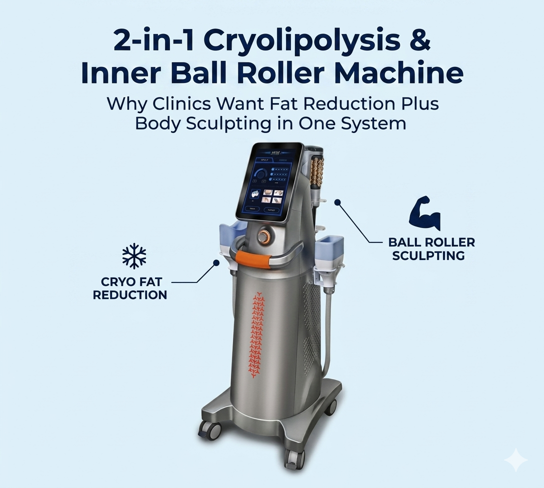Máquina 2 em 1 de Criolipólise e Massagem Interna com Rolos: Por que as Clínicas a Desejam - shefmon