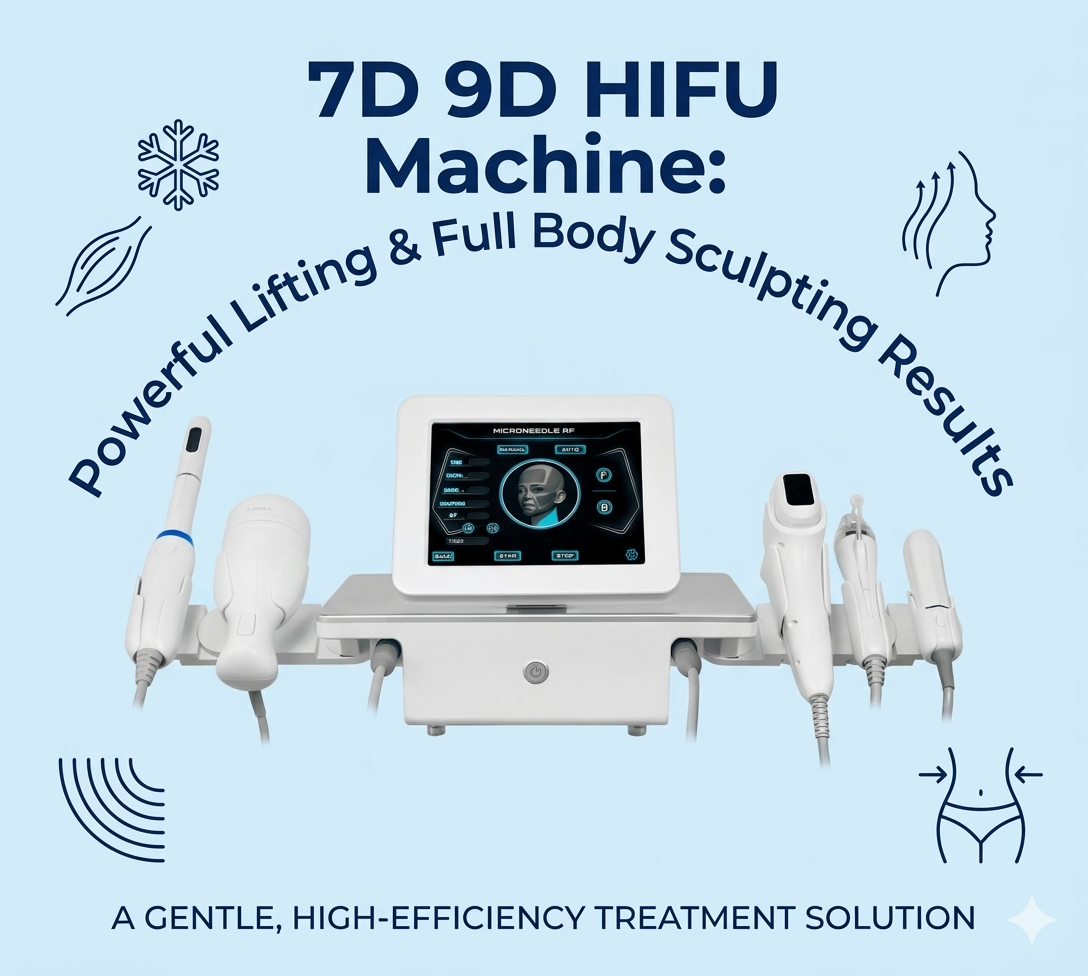7D 9D HIFU Machine That Delivers Powerful Lifting and Full Body Sculpting Results Clinics Love  -shefmon