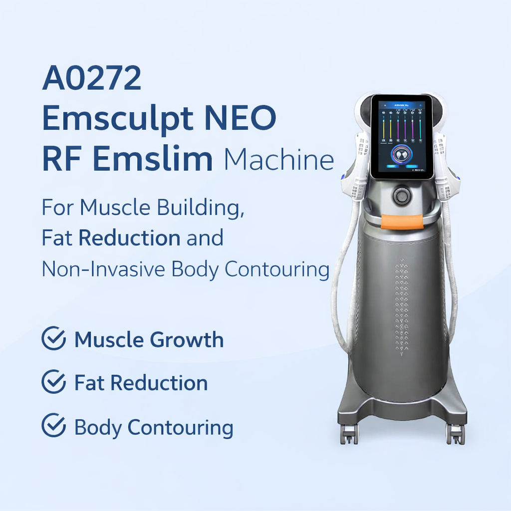 A0272 Emsculpt NEO RF Emslim Machine for Muscle Building, Fat Reduction and Non-Invasive Body Contouring - shefmon