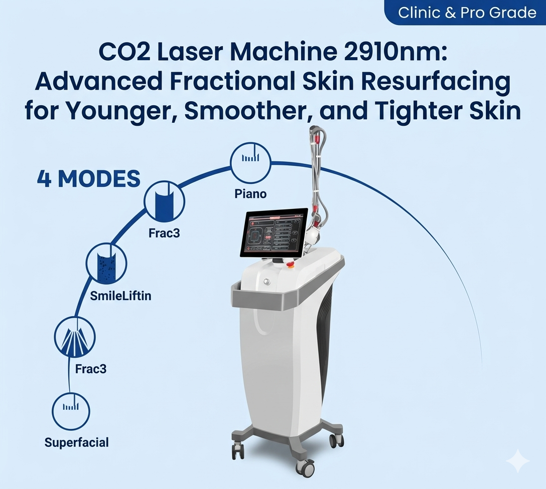 CO2 Laser Machine 2910nm Advanced Fractional Skin Resurfacing for Younger, Smoother, and Tighter Skin - shefmon