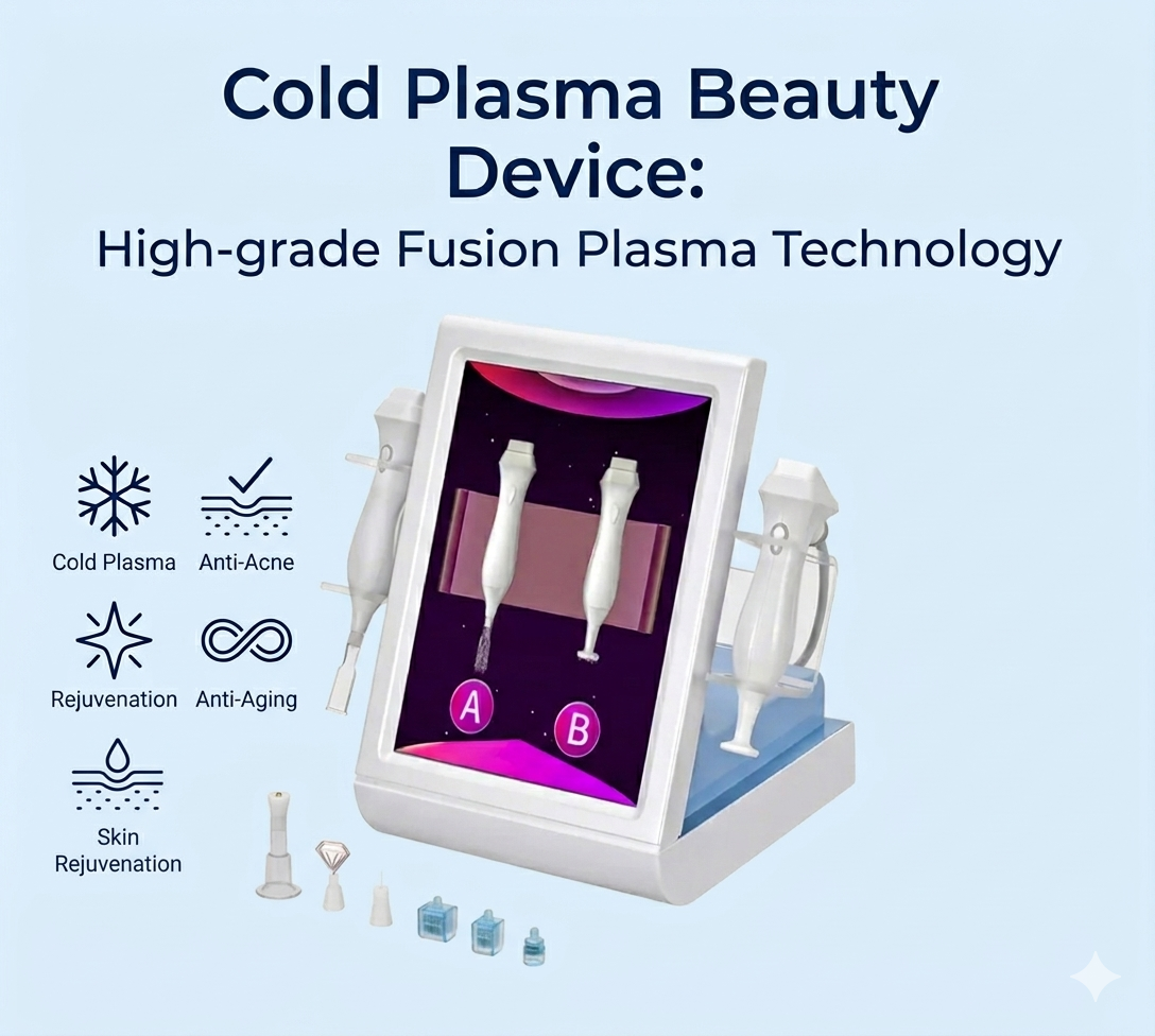 Cold Plasma Beauty Device High-grade Fusion Plasma Technology for Acne Treatment, Skin Rejuvenation, and Anti-Aging - shefmon