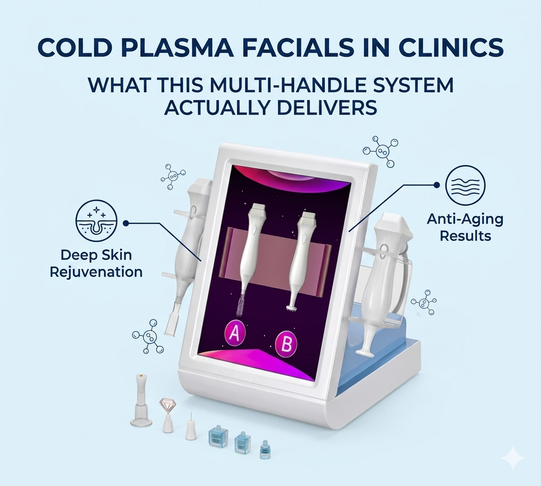 Cold Plasma Facials in Clinics What This Multi-Handle System Actually Delivers - shefmon