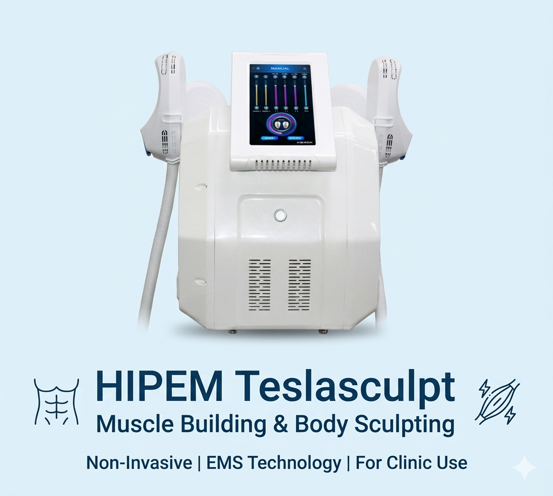 EMS Muscle Building Machine HIPEM Teslasculpt Technology Non-Invasive Body Sculpting - shefmon
