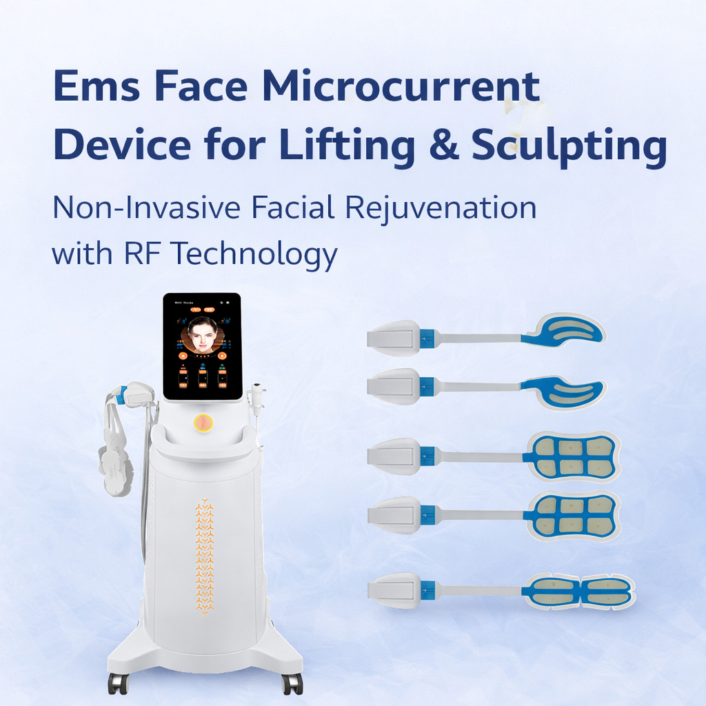 EMSフェイスマイクロカレントデバイス：RFテクノロジーによる非侵襲的な顔面若返り・リフトアップ＆スカルプティング - シェフモン