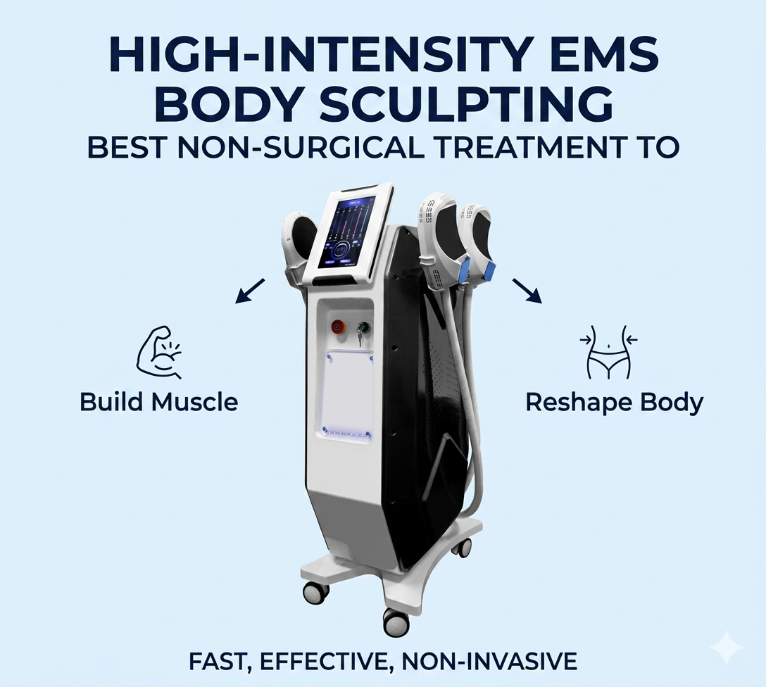 High-Intensity EMS Body Sculpting Best Non-Surgical Treatment to Build Muscle and Reshape Body - shefmon