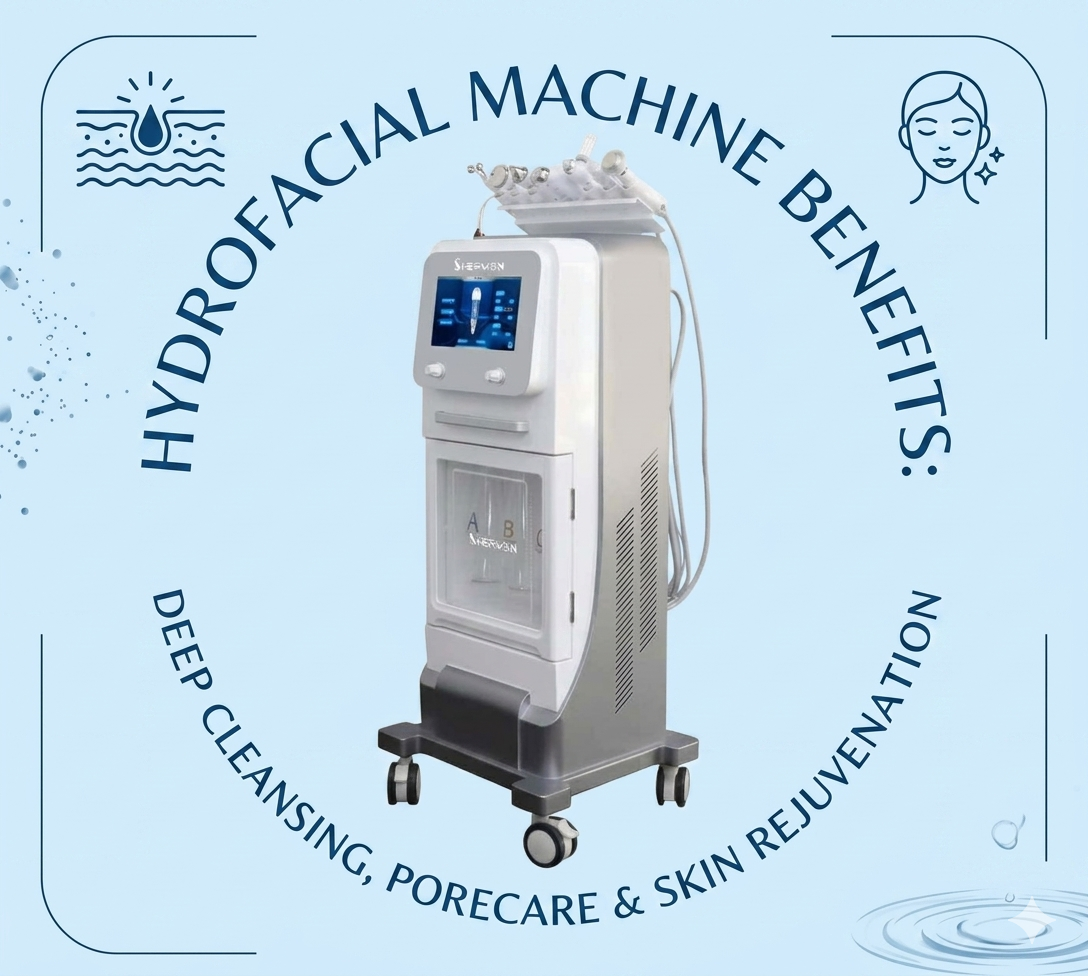 Hydrofacial Machine Benefits Deep Cleansing, Pore Care & Skin Rejuvenation with 9-in-1 Technology - shefmon