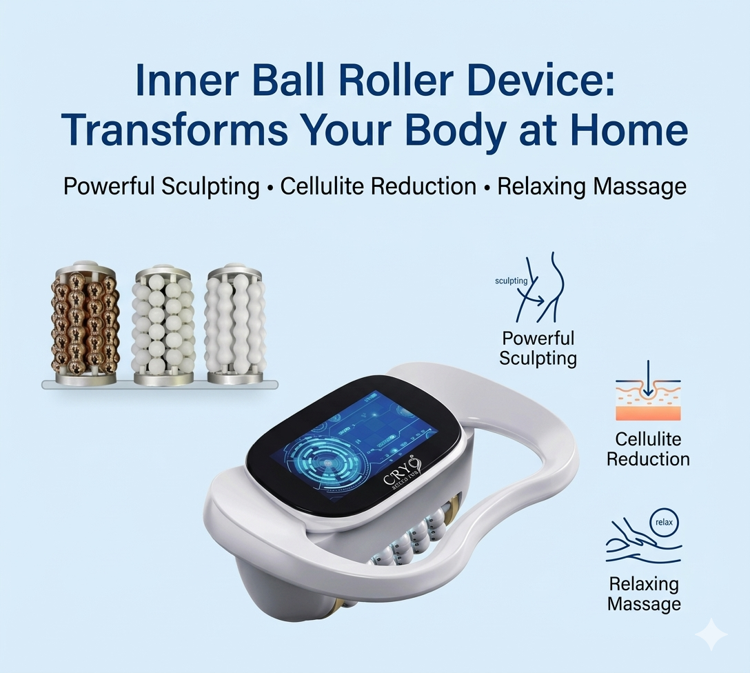 Dispositivo de rolo interno que transforma seu corpo em casa: poderosa modelagem, redução da celulite e massagem relaxante - shefmon