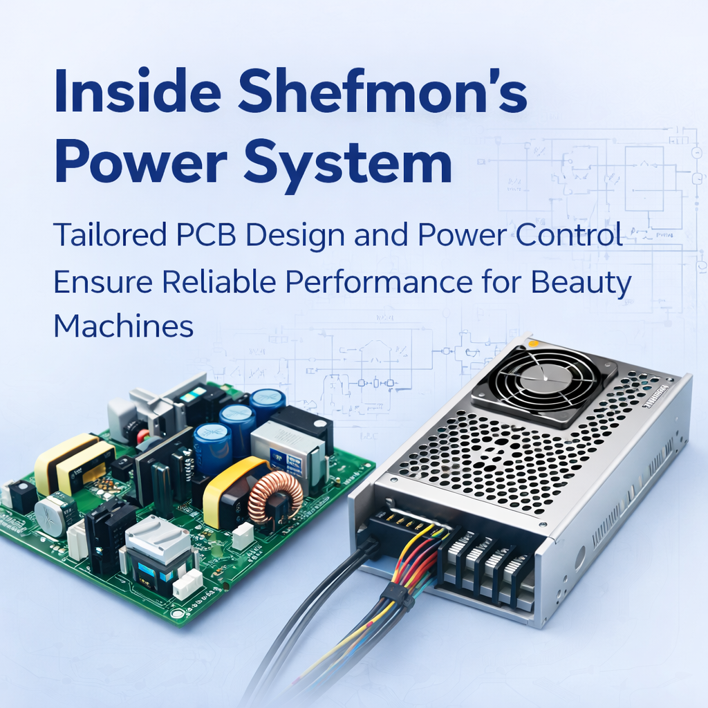 Inside Shefmon's Power System Tailored PCB Design and Power Control Ensure Reliable Performance for Beauty Machines - shefmon