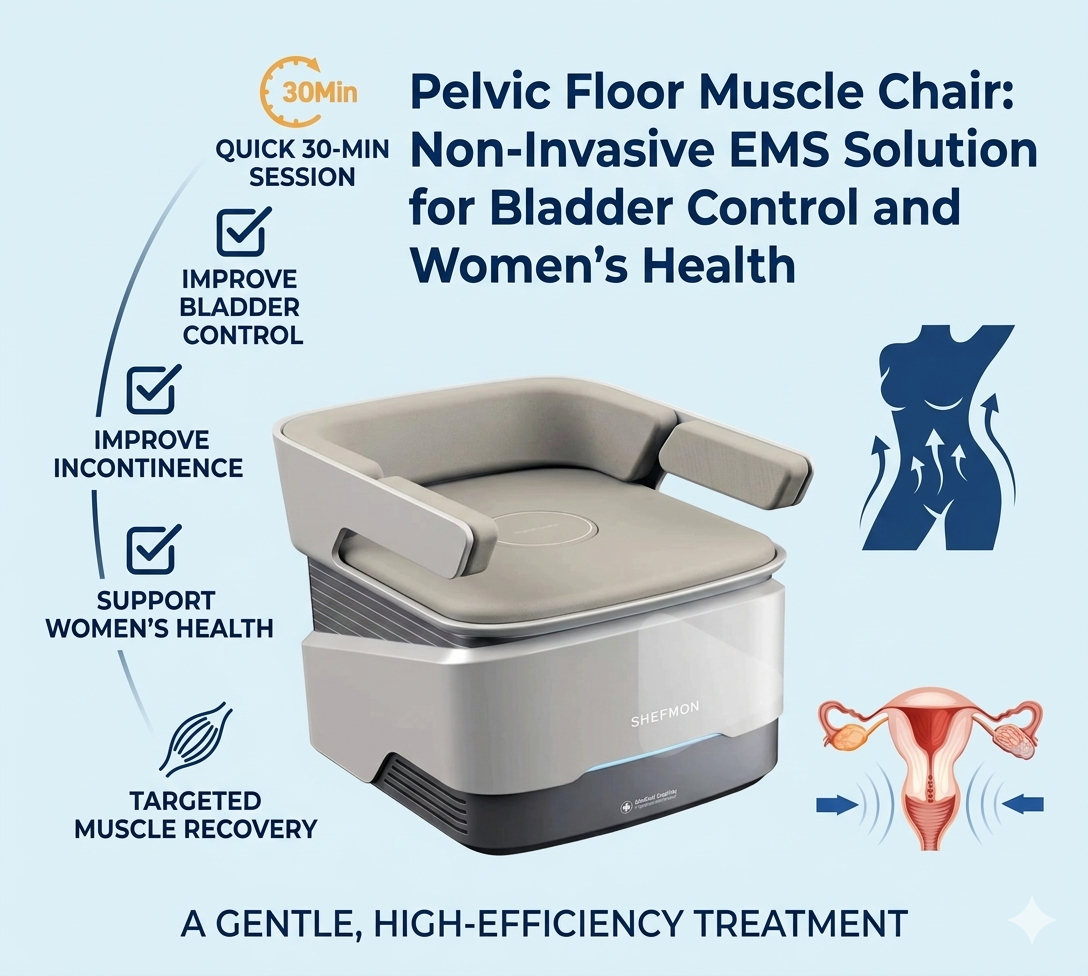 Pelvic Floor Muscle Chair Non-Invasive EMS Solution for Bladder Control and Women’s Health - shefmon