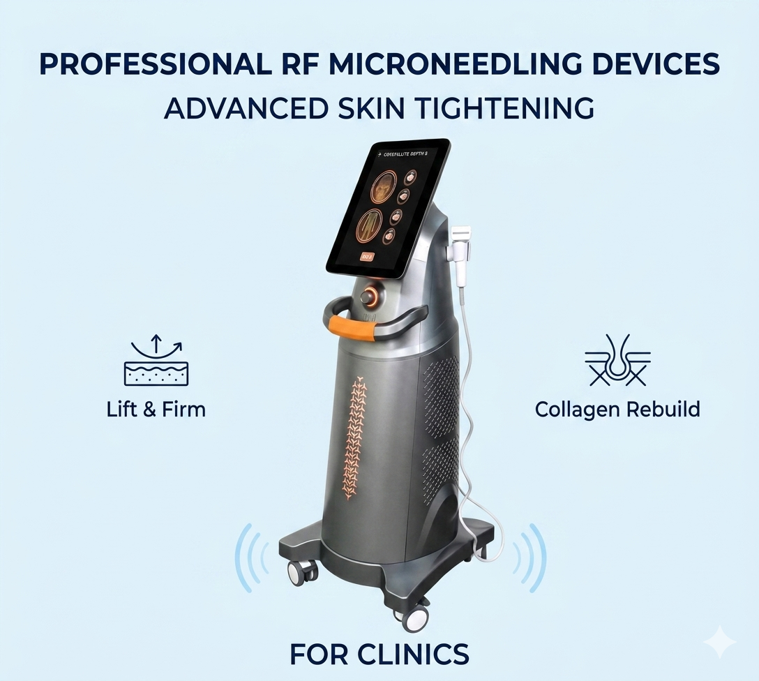 Professional RF Microneedling Devices for Clinics Offering Advanced Skin Tightening Treatments - shefmon