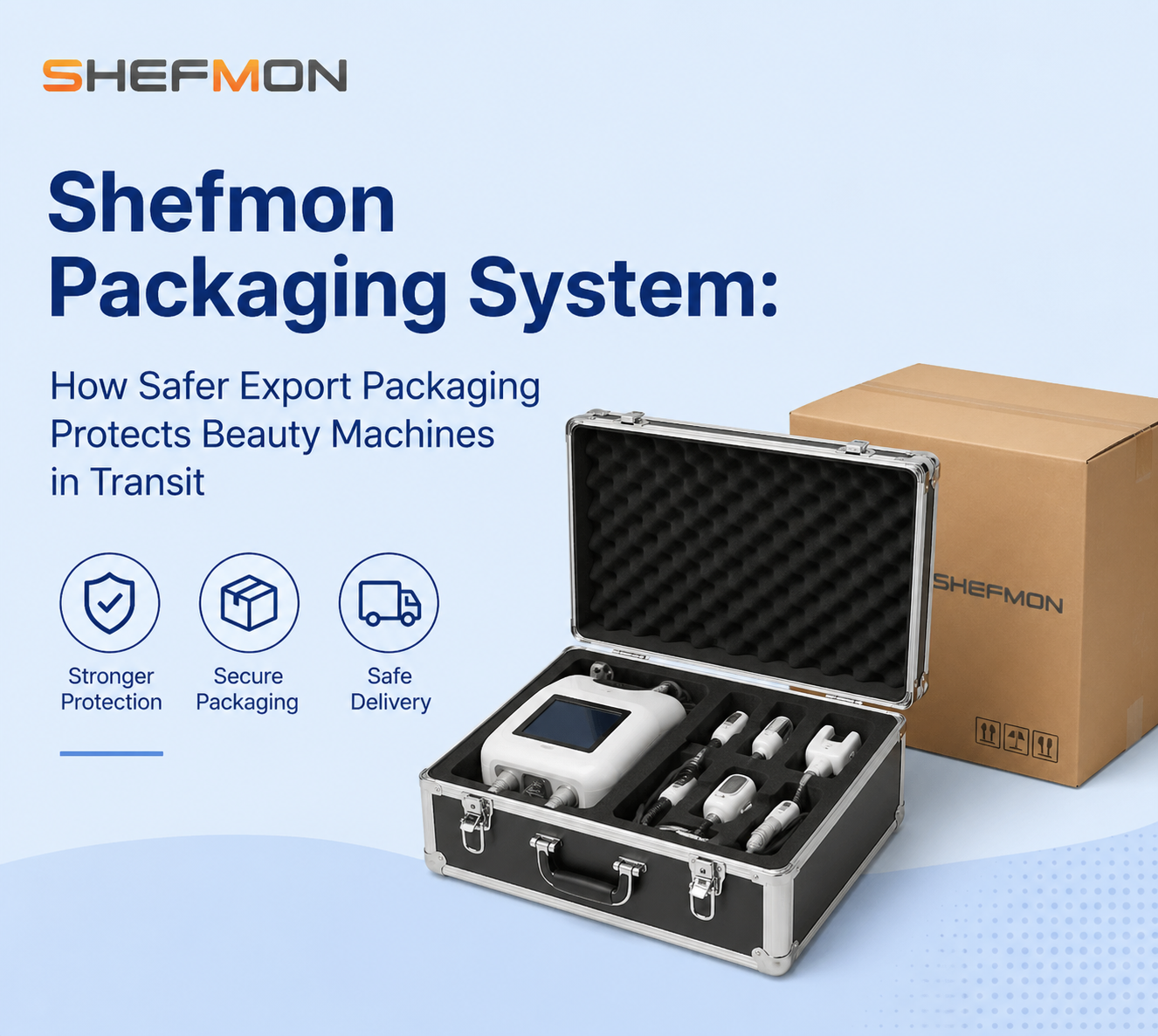 シェフモン包装システム：より安全な輸出包装が美容機器の輸送中の保護にどのように役立つか
