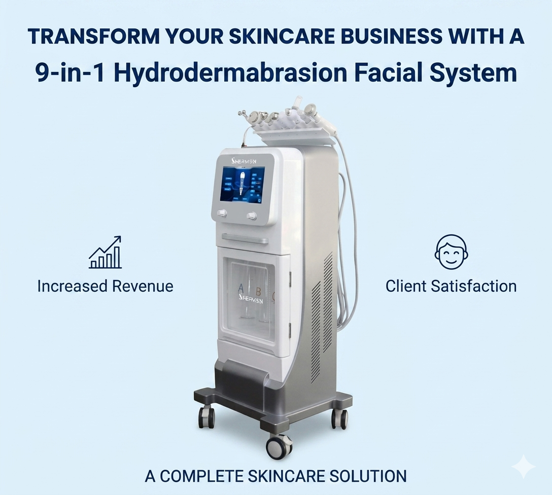 Transform Your Skincare Business with a 9-in-1 Hydrodermabrasion Facial System - shefmon
