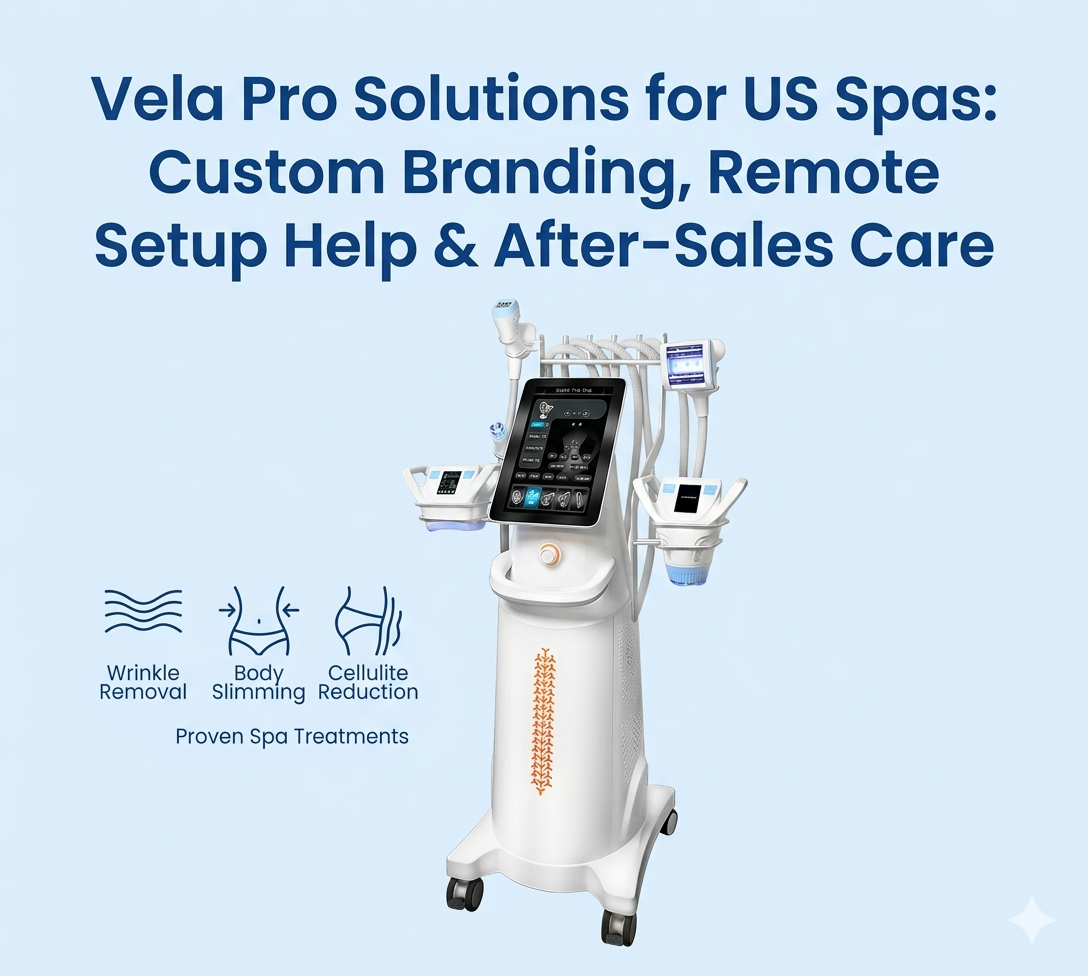 Vela Pro Solutions for US Spas Custom Branding, Remote Setup Help & After-Sales Care - shefmon