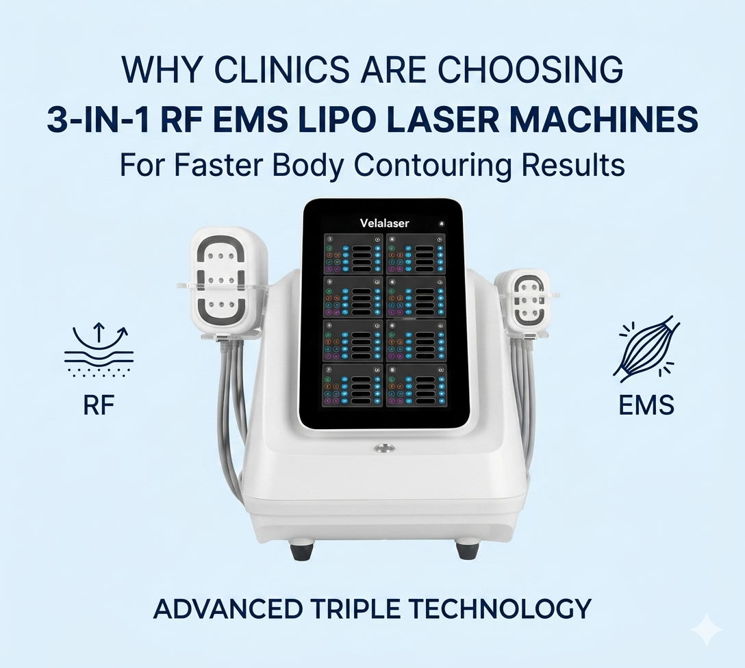 Why Clinics Are Choosing 3-in-1 RF EMS Lipo Laser Machines for Faster Body Contouring Results - shefmon