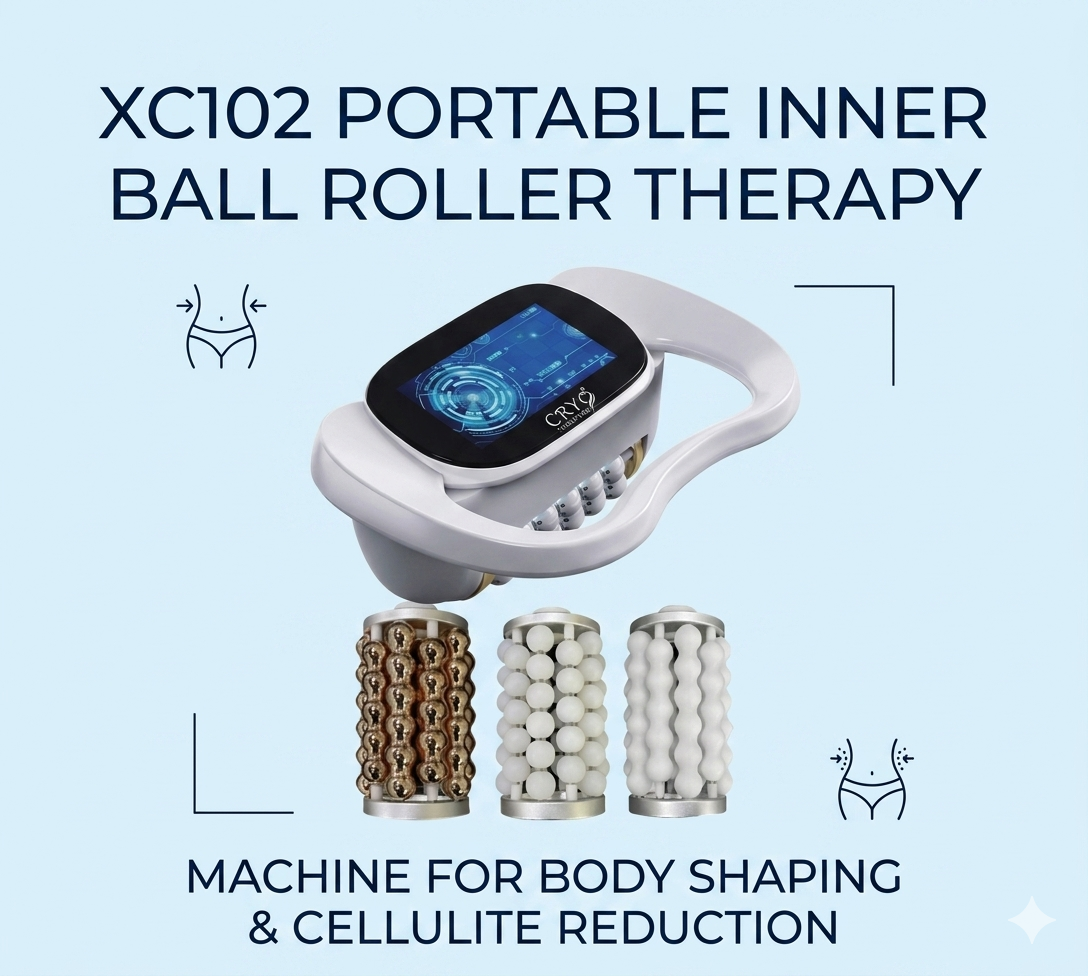 XC102 Portable Inner Ball Roller Therapy Machine for Body Shaping and Cellulite Reduction - shefmon