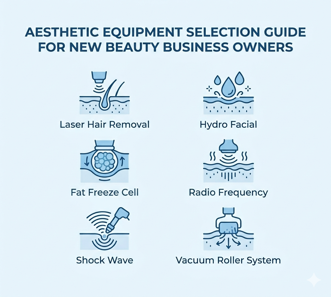 Aesthetic Equipment Selection Guide for New Beauty Business Owners - shefmon