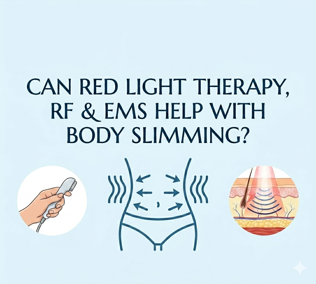 Can Red Light Therapy, RF & EMS Really Help with Body Slimming - shefmon