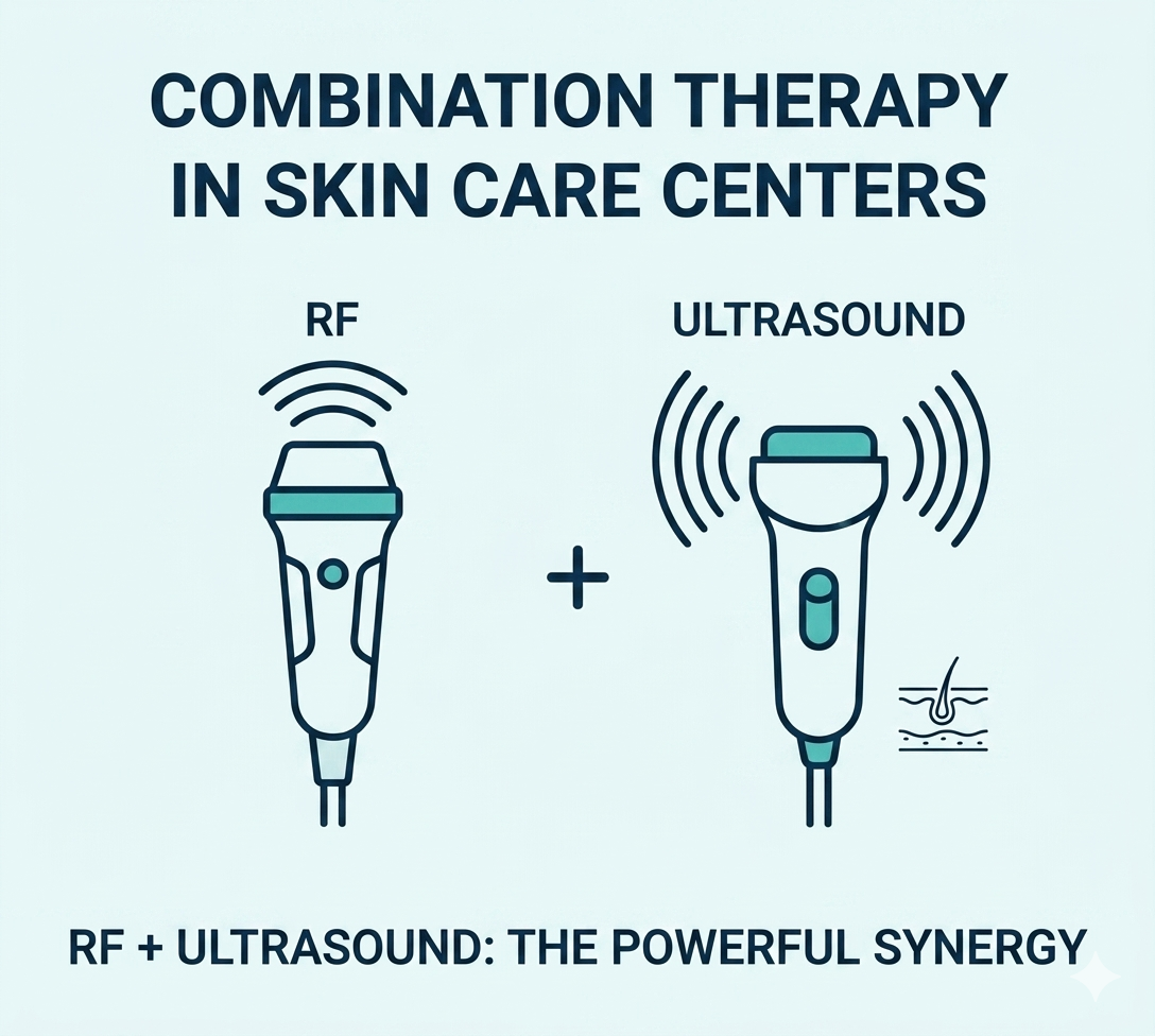 Combination Therapy in Skin Care Centers: RF + Ultrasound - shefmon
