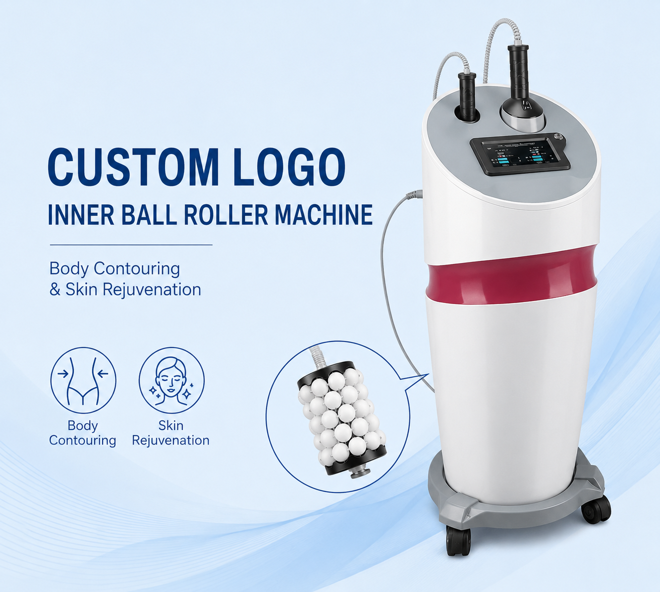 Custom Logo Inner Ball Roller Machine for Body Contouring and Skin Rejuvenation - shefmon