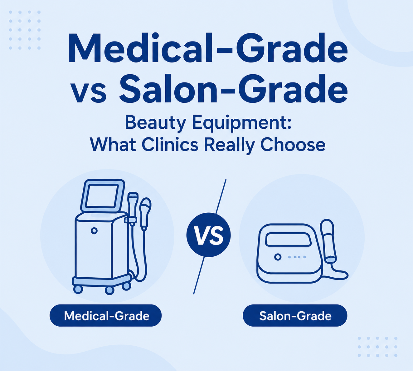 Medical-Grade vs Salon-Grade Beauty Equipment What Clinics Really Choose - shefmon