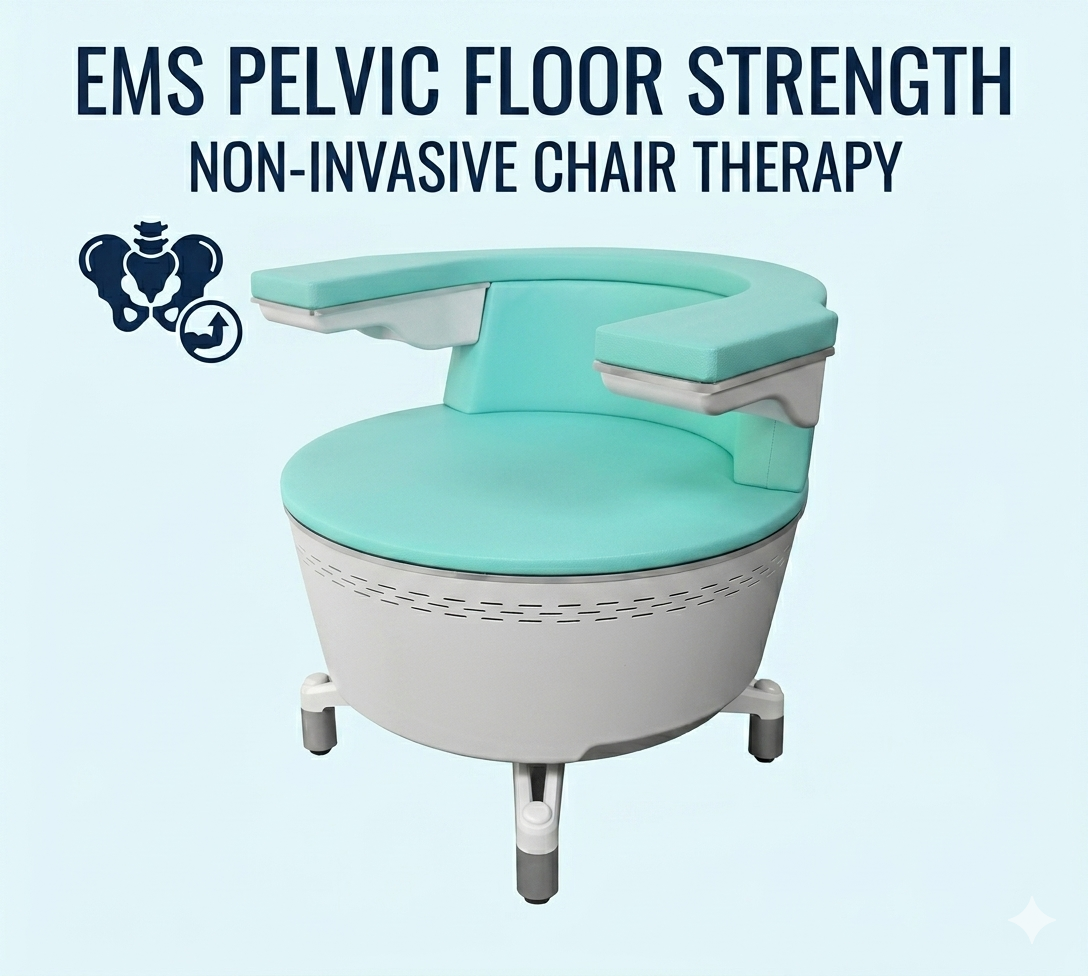Non-Invasive EMS Chair Therapy for Pelvic Floor Strength and Postpartum Recovery - shefmon