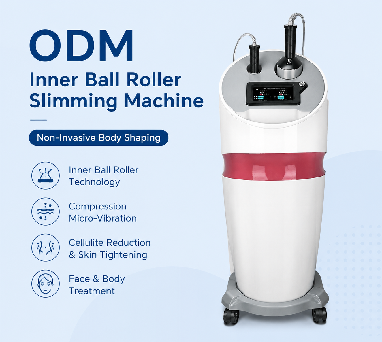 ODM Inner Ball Roller Slimming Machine for Non-Invasive Body Shaping - shefmon