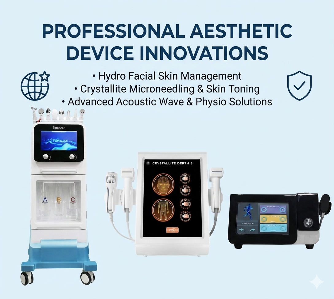 Private Label Beauty Equipment for Aesthetic Business Growth Hydra Facial, MNRF Microneedling and Shockwave Systems - shefmon