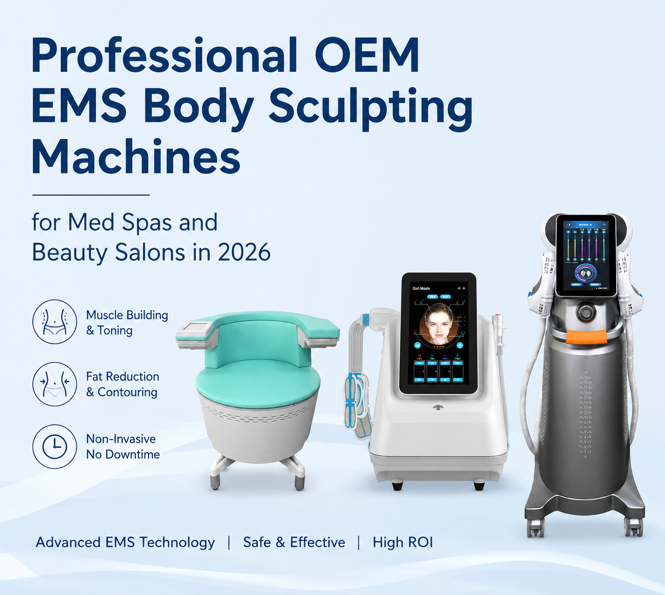Professional OEM EMS Body Sculpting Machines for Med Spas and Beauty Salons in 2026 - shefmon