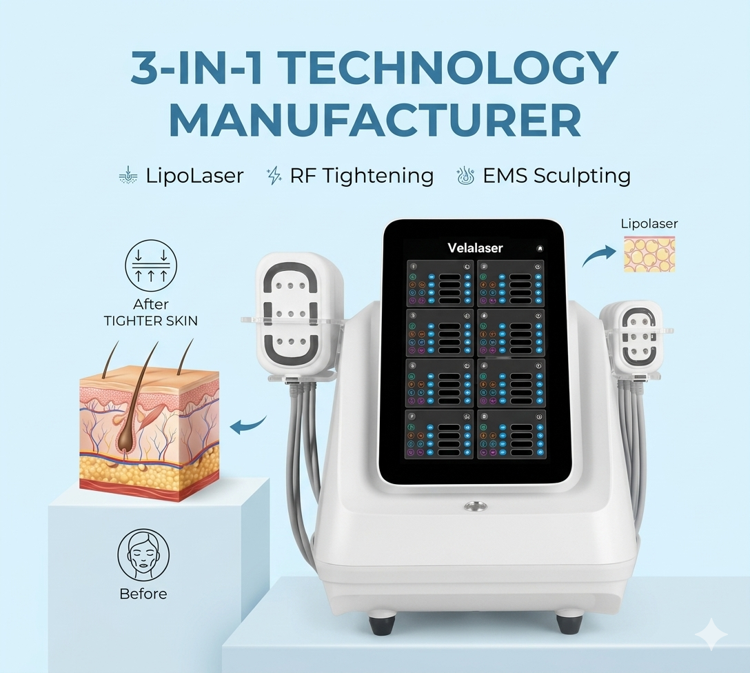 Hersteller von RF-Schönheitsgeräten mit 3-in-1-Lipolaser-RF-EMS-Technologie – shefmon