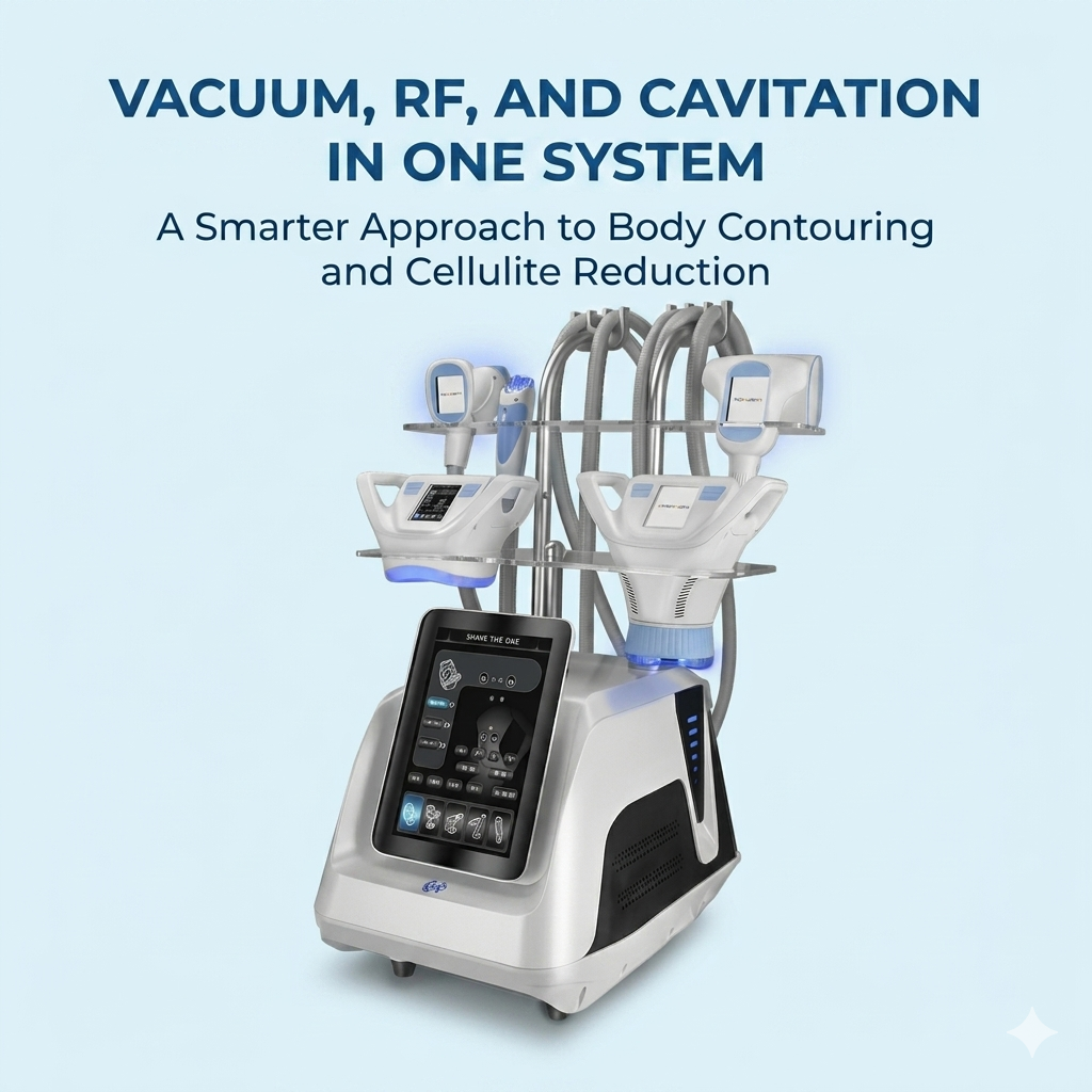 Vacuum, RF, and Cavitation in One System A Smarter Approach to Body Contouring and Cellulite Reduction - shefmon