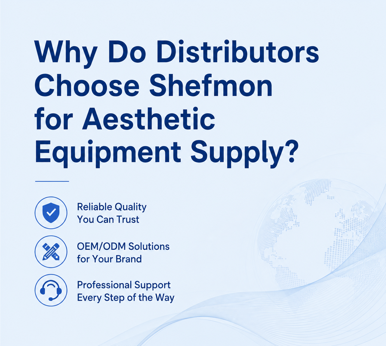 Why Do Distributors Choose Shefmon for Aesthetic Equipment Supply - shefmon