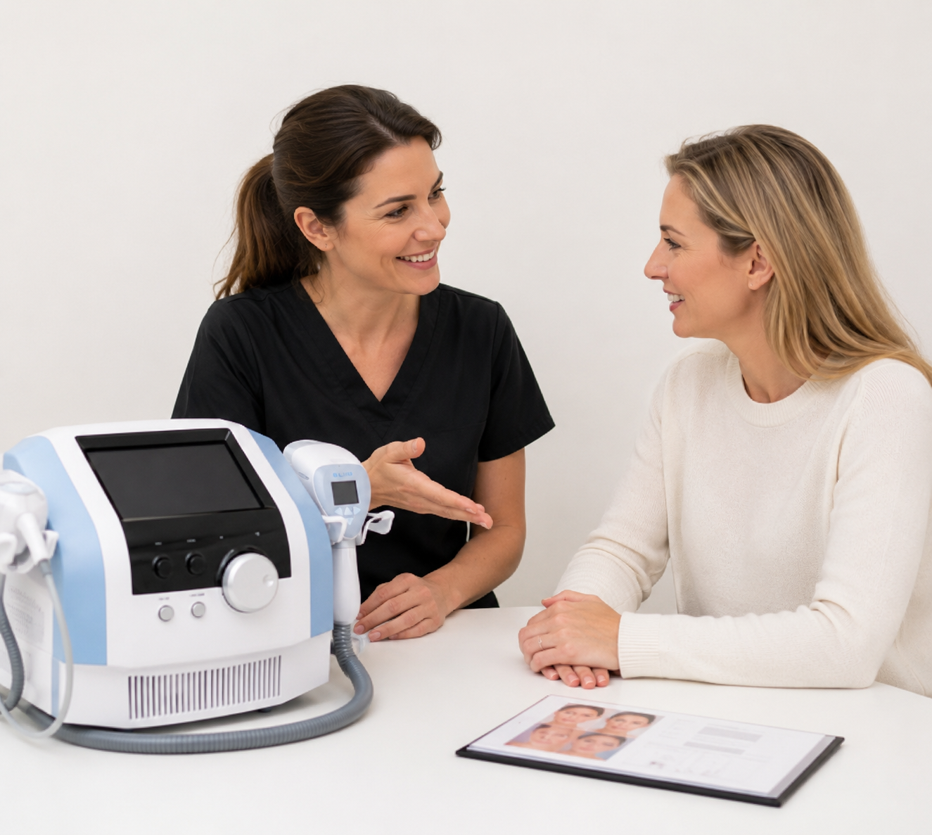 French Beauty Salon Case Study How Shefmon Helped a Returning Customer Choose the Right Skin Tightening Machine