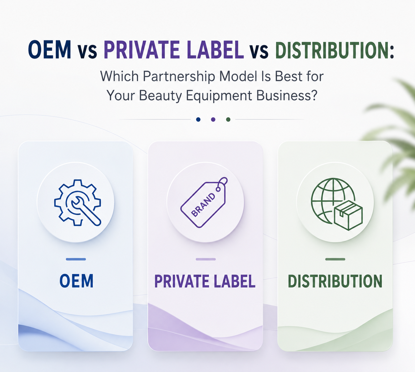 OEM vs Private Label vs Distribution Which Partnership Model Is Best for Your Beauty Equipment Business - shefmon